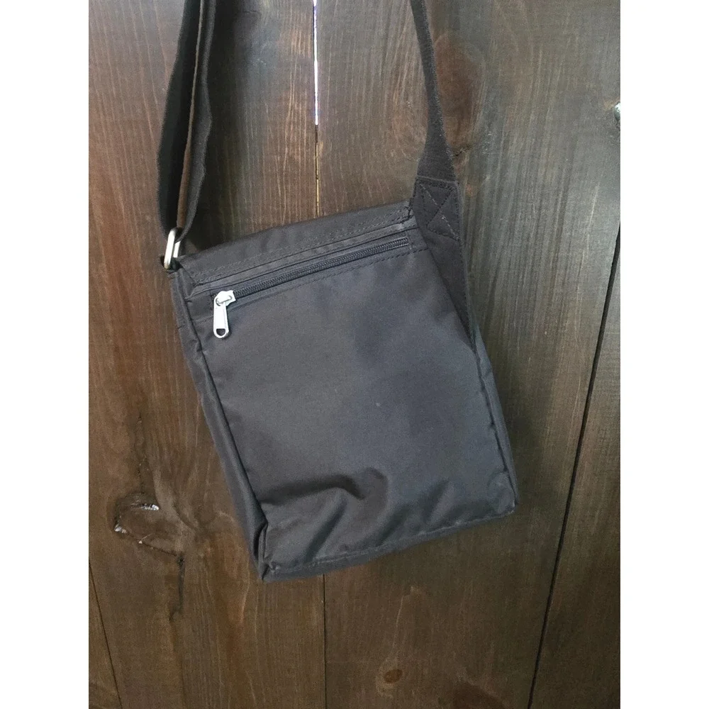 Duluth Trading Co Black Nylon Crossbody Messenger‎ Bag Organizer Travel Pouch